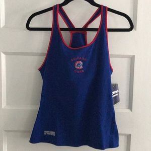NWT Chicago Cubs L Racerback Fitness Tank